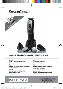 Manual SilverCrest SHBS 3.7 A1 Beard Trimmer