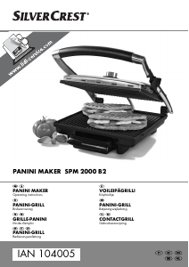 Manual SilverCrest SPM 2000 B2 Contact Grill