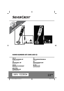 Bruksanvisning SilverCrest IAN 102804 Stavmixer