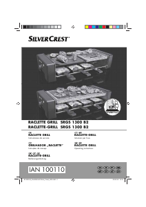 Manual SilverCrest SRGS 1300 B2 Grelhador raclette