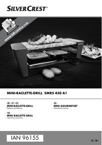 Bedienungsanleitung SilverCrest SMRS 450 A1 Raclette-grill