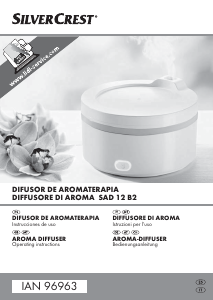 Manual SilverCrest SAD 12 B2 Aroma Diffuser