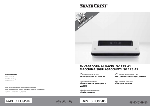 Manual de uso SilverCrest SV 125 A1 Sellador de vacío