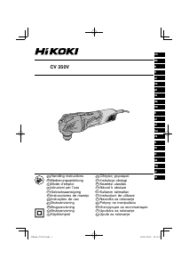 Kullanım kılavuzu Hikoki CV 350V Çoklu alet