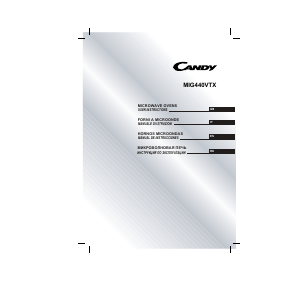 Manuale Candy MIG 440 VTX Microonde