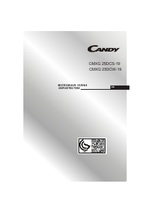 Manual Candy CMXG 25DCS-19 Microwave