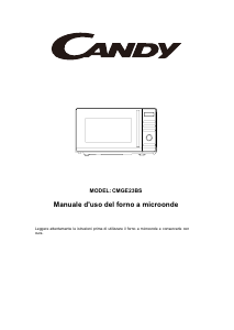 Manuale Candy CMGE 23 BS Microonde