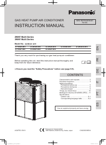 Manual Panasonic U-25GE3E5 Air Conditioner