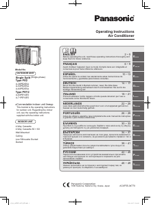 Manual Panasonic U-36PE2E5A Air Conditioner