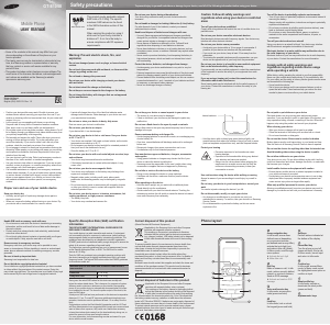 Handleiding Samsung GT-E1050 Mobiele telefoon