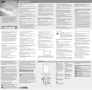 Manual Samsung GT-E1190 Mobile Phone