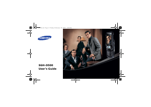 Manual Samsung SGH-D500E Mobile Phone