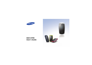 Manual Samsung SGH-E790 Mobile Phone