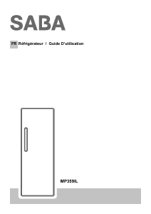 Mode d’emploi SABA MP359IL Réfrigérateur