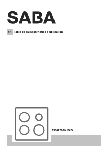 Mode d’emploi SABA TI607200/41SLV Table de cuisson