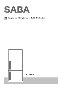 Mode d’emploi SABA CB274NFS Réfrigérateur combiné