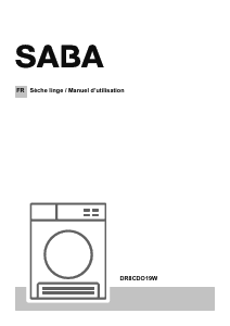 Mode d’emploi SABA DR8CDO19W Sèche-linge