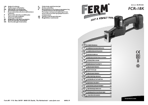 Priročnik FERM RCM1001 Povratna žaga