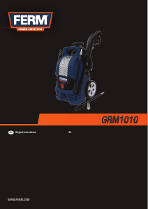 Manual FERM GRM1010 Pressure Washer