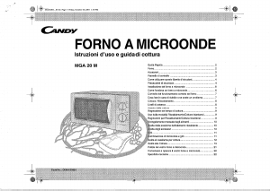 Manuale Candy MGA 20 M Microonde