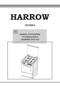 Mode d’emploi Harrow HCG66/3 Cuisinière