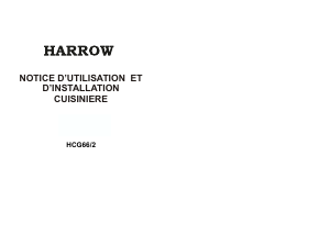 Mode d’emploi Harrow HCG66/2 Cuisinière