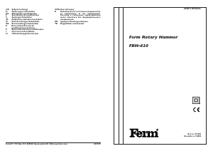Manual FERM HDM4001 Rotary Hammer
