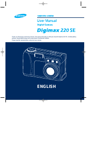 Bruksanvisning Samsung Digimax 220 SE Digitalkamera