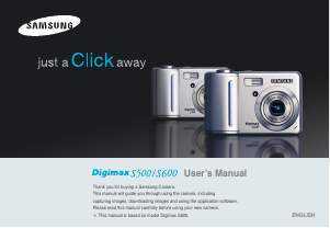 Manual Samsung Digimax S600 Digital Camera