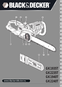 Mode d’emploi Black and Decker GK1935T Tronçonneuse