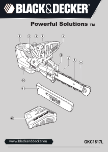 Manual Black and Decker GKC1817L Chainsaw