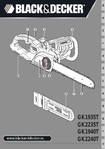 Εγχειρίδιο Black and Decker GK2240T Αλυσοπρίονο