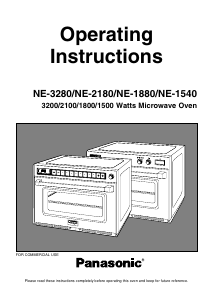 Manual Panasonic NE-3280 Microwave