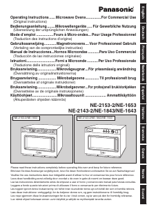Manual de uso Panasonic NE-2143EUG Microondas