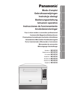 Bruksanvisning Panasonic NE-SCV2 Mikrovågsugn