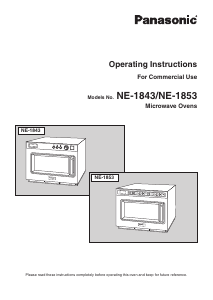 Bruksanvisning Panasonic NE-1843BPQ Mikrovågsugn
