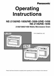 Manual Panasonic NE-1856 Microwave