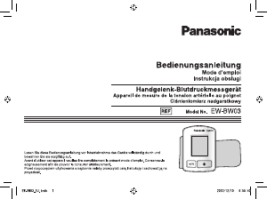Bedienungsanleitung Panasonic EW-BW03 Blutdruckmessgerät