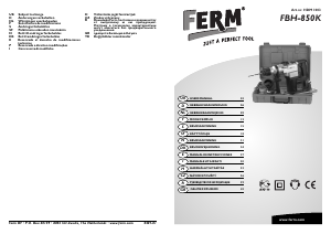 Manual de uso FERM HDM1003 Martillo perforador