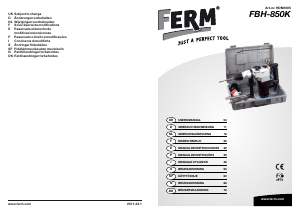 Manual de uso FERM HDM1005 Martillo perforador