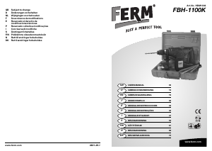 Manual de uso FERM HDM1006 Martillo perforador