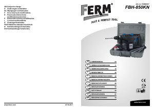 Manual de uso FERM HDM1007 Martillo perforador