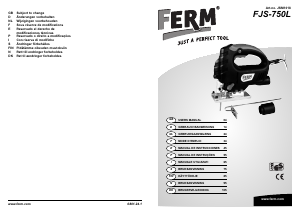 Bedienungsanleitung FERM JSM1018 Stichsäge