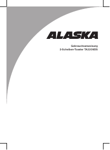 Manual Alaska TA2209DS Toaster