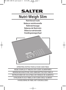 Manual Salter 1406 Nutri-Weigh Slim Scale