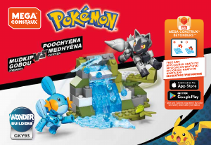 Manual Mega Construx set GKY93 Pokemon Mudkip vs. Poochyena