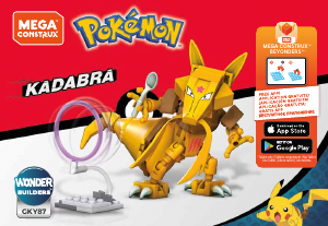 Kasutusjuhend Mega Construx set GKY87 Pokemon Kadabra