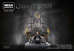 Bedienungsanleitung Mega Construx set GKM68 Game of Thrones The Iron Throne