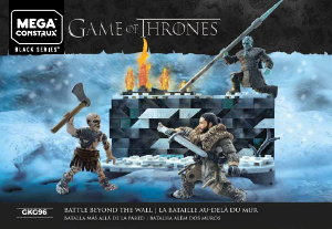 Handleiding Mega Construx set GKG96 Game of Thrones Battle beyond the wall