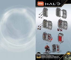 Manual de uso Mega Construx set GLB66 Halo Paquete de armadura Spartan JFO